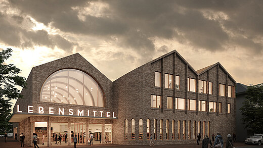 Nieuwbouw supermarkt met woningen Oldenburg-Eversten