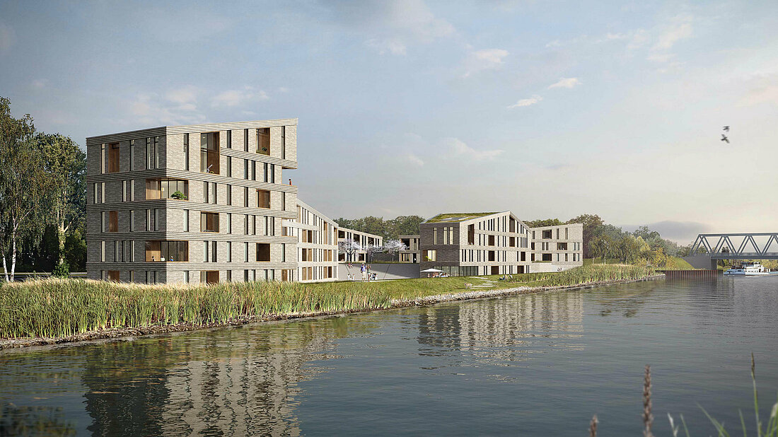 Nieuwbouw woonproject met 74 woningen Oldenburg